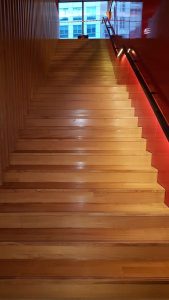 American White Oak Staircase at Virgin Active