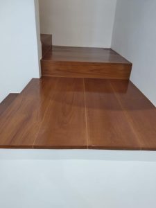 Burmese Teak Stairs at Daisy Avenue