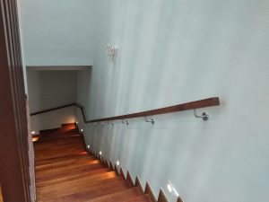 Burmese Teak Wood Handrail @ Shelford Road