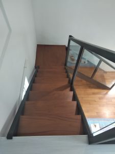 Burmese Teak Wood Stairs @ Shelford Road