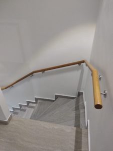 White Oak Wood Handrail @ Jalan Hari Raya