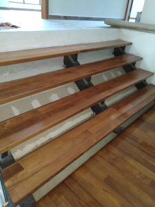 Burmese Teak Wood Staircase @ 4C Still Lane