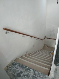 Burmese Teak Wood Handrail @ Jalan Riang