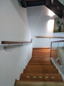 Burmese Teak Wood Handrail @ Jalan Pelatina