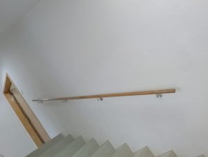 Burmese Teak Wood Handrail @ TJS Services Pte Ltd